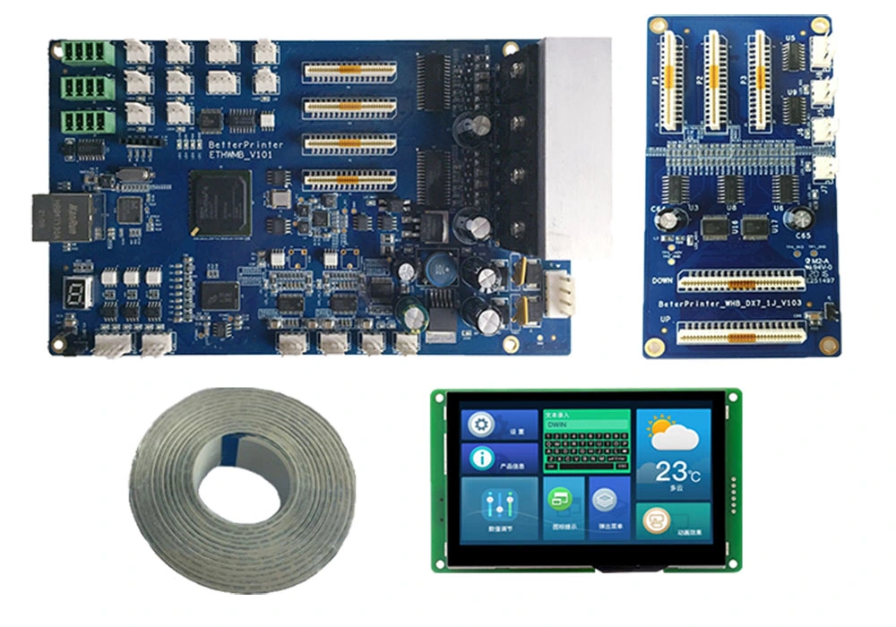 UV Flatbed Printer Dx7 Single Head Network Interface Inkjet Printer Board for Wall Printer