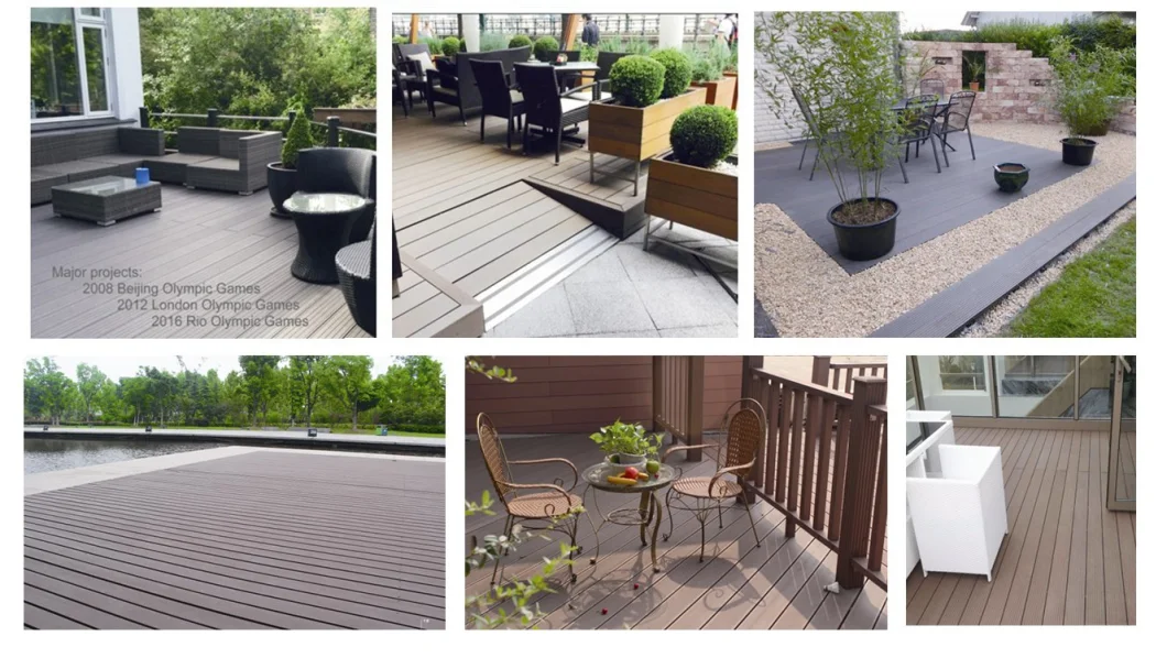 China Outdoor Waterproof Hollow WPC PE Decking/Flooring