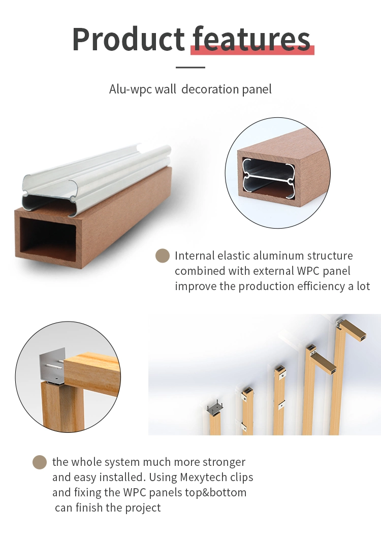 2021 Hot Sale WPC Timber Tubes Waterproof New Technology