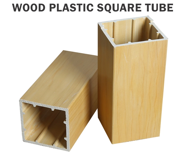 New Design WPC Wood Composite Hollow Square Timber Tube for Interior Decoration