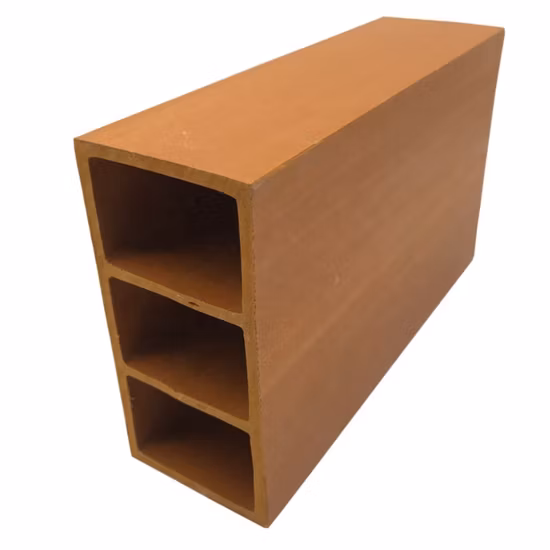 Zuverlässige Qualität, werkseitig festgelegter Preis, dekoratives WPC-Kunststoff-Holzrohr aus Holz