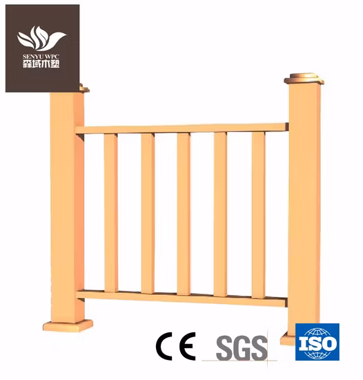 Bunter Holz-Kunststoff-Verbundzaun für den Außenbereich