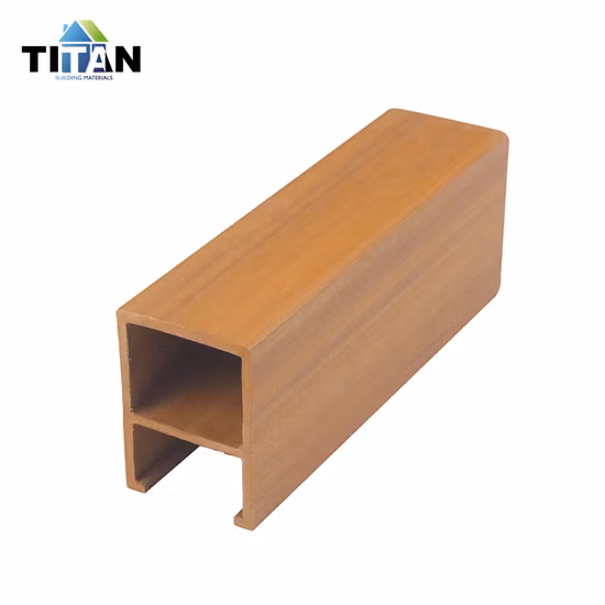 Weiße WPC-Extrusion, quadratische Holoträger-Deckenrohrsäule, 50 mm x 100 mm