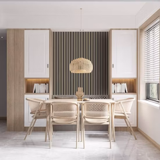 Wangbin Wandpaneel mit Holzmaserung, PE, WPC-Kunststoff-Verbundstoff für den Außenbereich