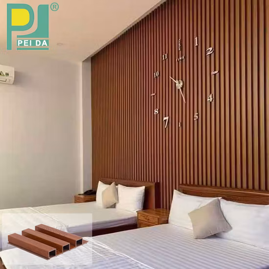 WPC-Wandpaneelrohr mit Holzmaserung