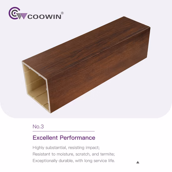 Beliebte Farben Luxus-WPC-Holzrohre / Bunte Holzrohre