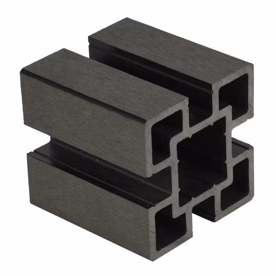 Umweltfreundliches, wasserdichtes WPC-Zaunelement für den Außenbereich/Gartenholzzaun/Holzsäule aus Kunststoff