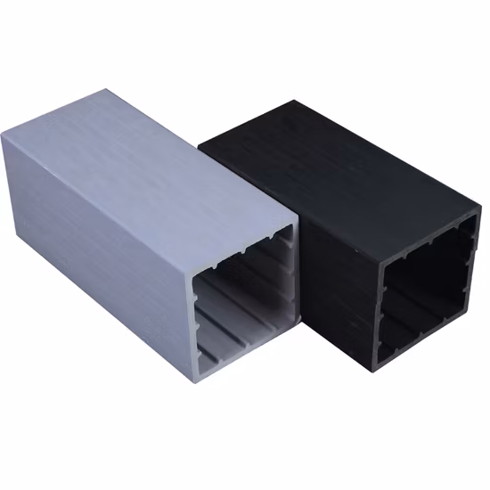 100 * 100 mm neues Design WPC-Holzverbund-Hohlkantholzrohr für die Innendekoration