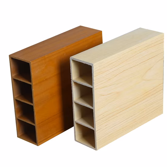 Innendekorationsmaterial Holz-Kunststoff-Verbundwerkstoff WPC-Vierkantholzrohr
