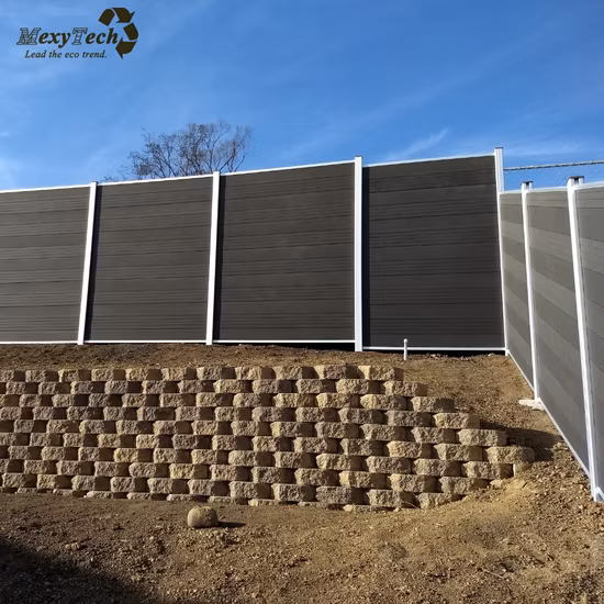 Sicherheits-wasserdichter Außenaluminiumrahmen-WPC-Landschaftsverbundzaun